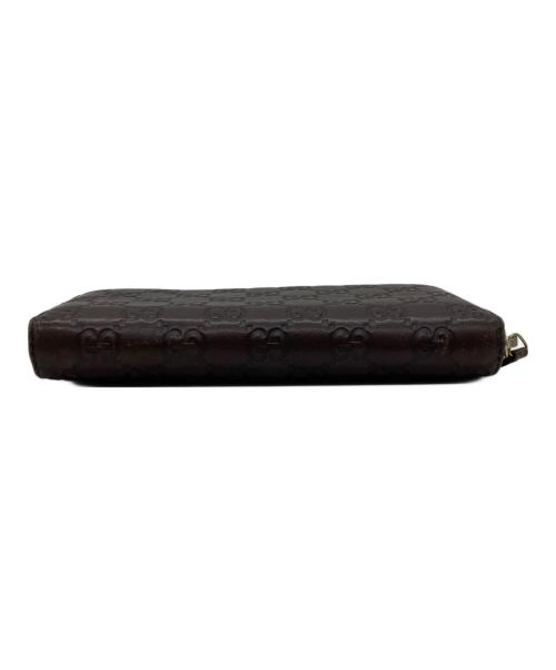 GUCCI（グッチ）GUCCI (グッチ) グッチシマ ラウンドファスナー ブラウンの古着・服飾アイテム