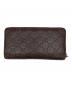 GUCCI (グッチ) グッチシマ ラウンドファスナー ブラウン：10000円