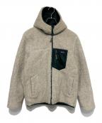 Patagoniaパタゴニア）の古着「リバーシブル・レディ・フレディ・フーディ」｜ベージュ×グリーン