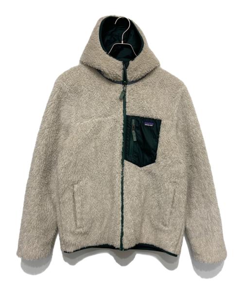 Patagonia（パタゴニア）Patagonia (パタゴニア) リバーシブル・レディ・フレディ・フーディ ベージュ×グリーン サイズ:XXLの古着・服飾アイテム