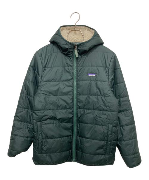Patagonia（パタゴニア）Patagonia (パタゴニア) リバーシブル・レディ・フレディ・フーディ ベージュ×グリーン サイズ:XXLの古着・服飾アイテム