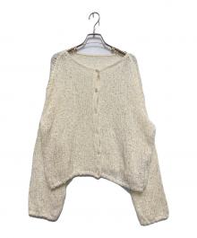 Plage（プラージュ）の古着「Fringe yarn カーディガン」｜アイボリー