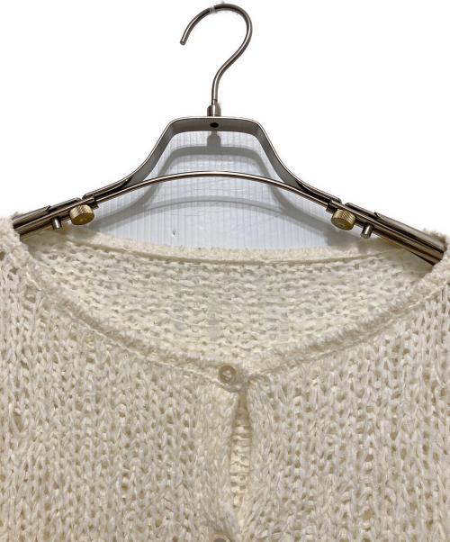 Plage（プラージュ）Plage (プラージュ) Fringe yarn カーディガン アイボリー サイズ:不明の古着・服飾アイテム