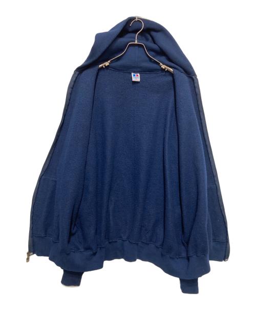 RUSSELL ATHLETIC（ラッセルアスレチック）RUSSELL ATHLETIC (ラッセルアスレチック) ジップパーカー ネイビー サイズ:3Xの古着・服飾アイテム