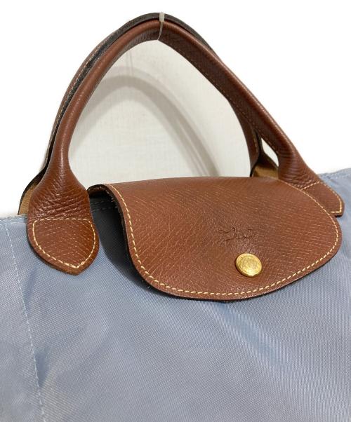 LONGCHAMP（ロンシャン）LONGCHAMP (ロンシャン) トラベルバッグ ブルー×ブラウン サイズ:不明の古着・服飾アイテム