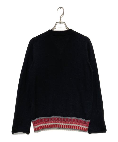 COMME des GARCONS HOMME DEUX（コムデギャルソン オム ドゥ）COMME des GARCONS HOMME DEUX (コムデギャルソン オム ドゥ) 切替カーディガン ブラック サイズ:Mの古着・服飾アイテム