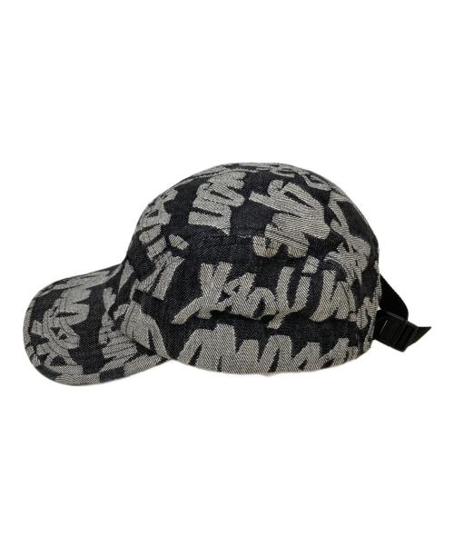 SUPREME（シュプリーム）Supreme (シュプリーム) Fat Tip Jacquard Denim Camp Cap ブラック サイズ:不明　の古着・服飾アイテム