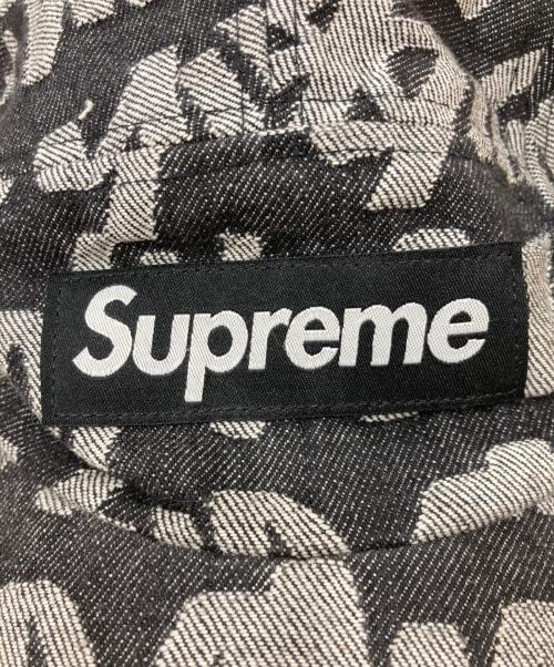 SUPREME（シュプリーム）Supreme (シュプリーム) Fat Tip Jacquard Denim Camp Cap ブラック サイズ:不明　の古着・服飾アイテム