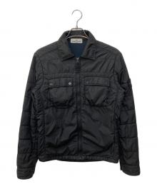 STONE ISLAND（ストーンアイランド）の古着「GARMENT DYED INSULATED OVERSHIRT　ガーメント ダイド インシュレイテッド オーバーシャツ」｜ブラック