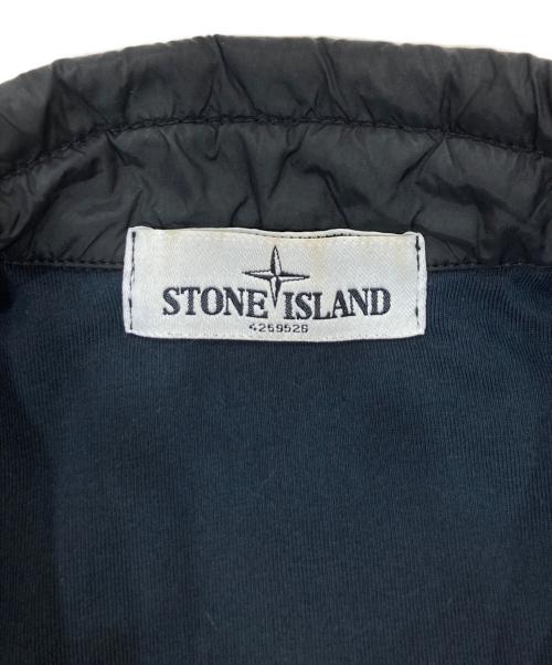 STONE ISLAND（ストーンアイランド）STONE ISLAND (ストーンアイランド) GARMENT DYED INSULATED OVERSHIRT　ガーメント ダイド インシュレイテッド オーバーシャツ ブラック サイズ:Sの古着・服飾アイテム