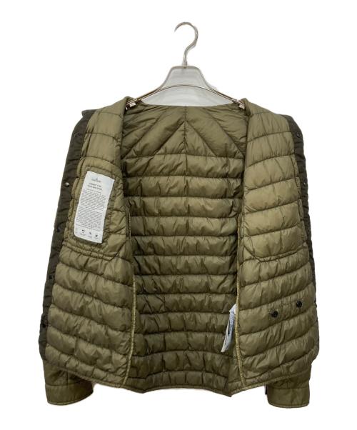 STONE ISLAND（ストーンアイランド）STONE ISLAND (ストーンアイランド) YARN DOWN SHIRT カーキ サイズ:Sの古着・服飾アイテム