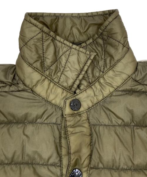 STONE ISLAND（ストーンアイランド）STONE ISLAND (ストーンアイランド) YARN DOWN SHIRT カーキ サイズ:Sの古着・服飾アイテム