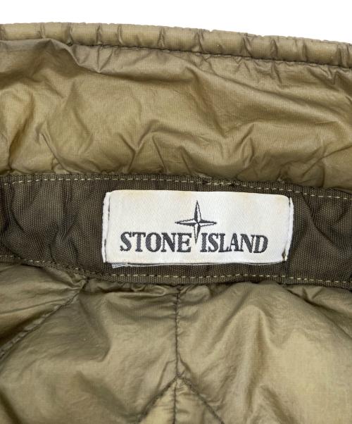 STONE ISLAND（ストーンアイランド）STONE ISLAND (ストーンアイランド) YARN DOWN SHIRT カーキ サイズ:Sの古着・服飾アイテム