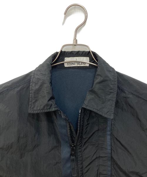 STONE ISLAND（ストーンアイランド）STONE ISLAND (ストーンアイランド) NYLON METAL OVERSHIRT ブラック サイズ:Sの古着・服飾アイテム
