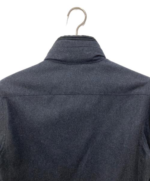 STONE ISLAND（ストーンアイランド）STONE ISLAND (ストーンアイランド) ウール混ジップアップブルゾン ブラック サイズ:Sの古着・服飾アイテム