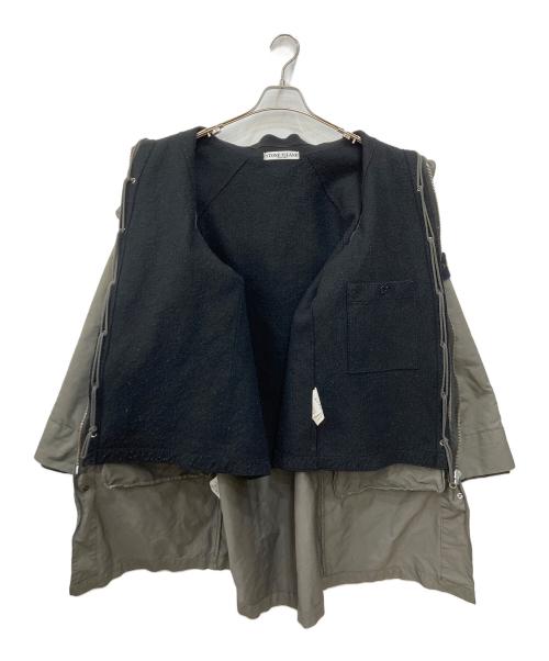 STONE ISLAND（ストーンアイランド）STONE ISLAND (ストーンアイランド) ライナー付モッズコート グレー サイズ:Sの古着・服飾アイテム