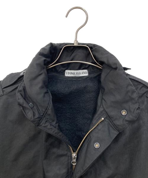 STONE ISLAND（ストーンアイランド）STONE ISLAND (ストーンアイランド) ライナー付モッズコート ブラック サイズ:Sの古着・服飾アイテム