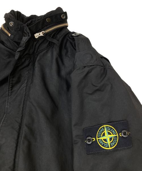 STONE ISLAND（ストーンアイランド）STONE ISLAND (ストーンアイランド) ライナー付モッズコート ブラック サイズ:Sの古着・服飾アイテム