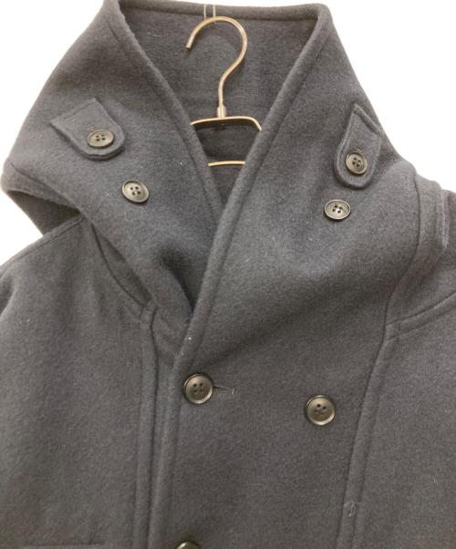 HACKNEY UNION WORKHOUSE（ハックニーユニオン ワークハウス）hackney union workhouse (ハックニーユニオン ワークハウス) フィッシャーマンロングコート ネイビー サイズ:36の古着・服飾アイテム