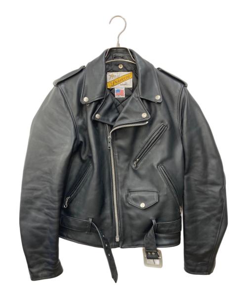 Schott（ショット）Schott (ショット) ダブルライダースジャケット ブラック サイズ:36の古着・服飾アイテム
