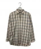 BURBERRY LONDONバーバリーロンドン）の古着「ノヴァチェックシャツ」｜ベージュ