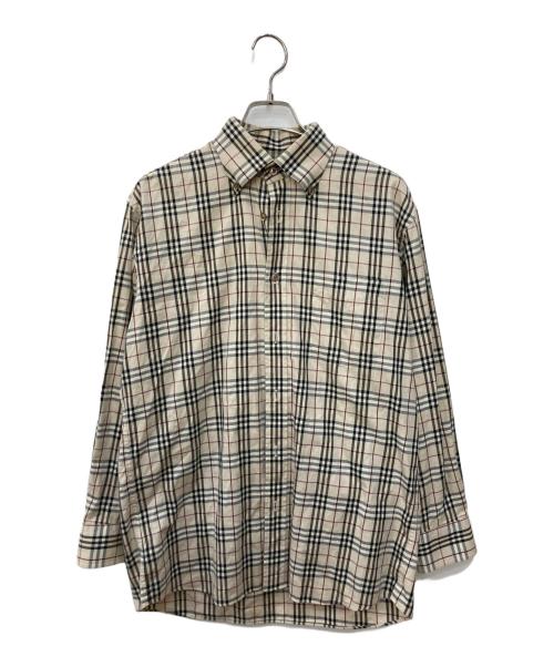 BURBERRY LONDON（バーバリーロンドン）BURBERRY LONDON (バーバリーロンドン) ノヴァチェックシャツ ベージュ サイズ:Mの古着・服飾アイテム