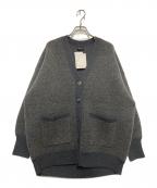 Spick and Spanスピック＆スパン）の古着「ブークレダブルフェイスカーディガン」｜グレー