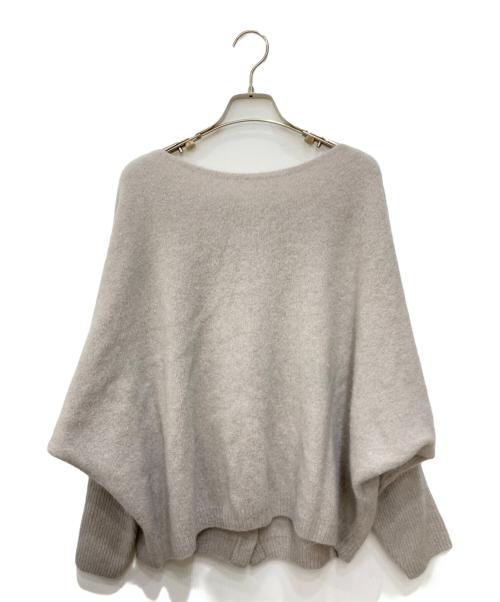BEARDSLEY（ビアズリー）BEARDSLEY (ビアズリー) FOXウール後ろボタンニット ベージュ サイズ:FREEの古着・服飾アイテム
