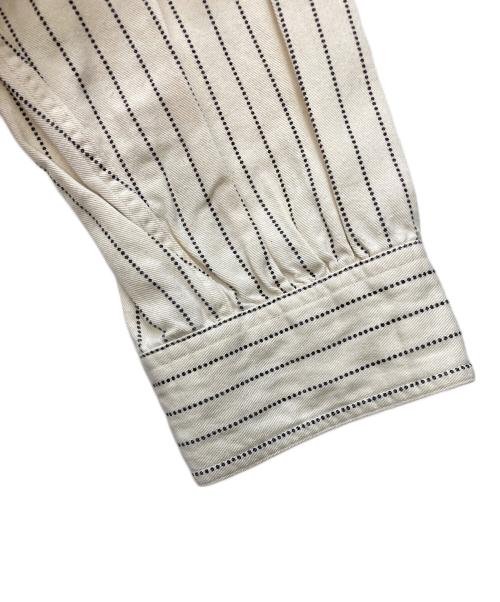 SUGAR CANE（シュガーケーン）SUGAR CANE (シュガーケーン) FICTION ROMANCE 8.5oz. WHITE WABASH STRIPE WORK SHIRT アイボリー サイズ:Ⅼの古着・服飾アイテム