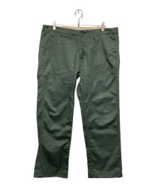 BURGUS PLUS（バーガスプラス）の古着「Zip fly Modern Chino Trousers」｜グリーン