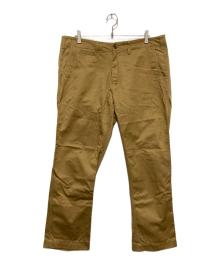 BURGUS PLUS（バーガスプラス）の古着「Zip fly Modern Chino Trousers」｜ブラウン