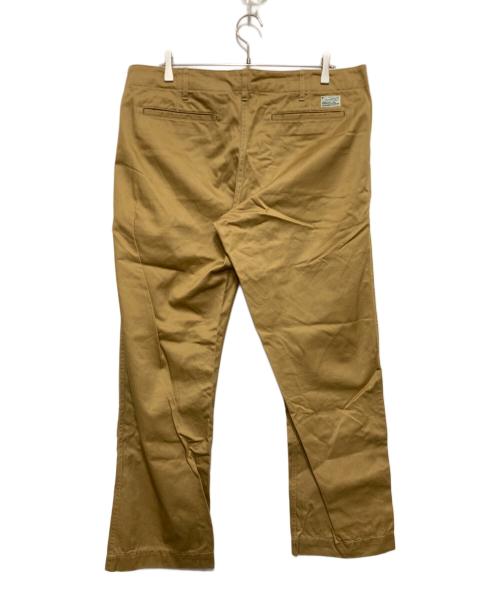 BURGUS PLUS（バーガスプラス）BURGUS PLUS (バーガスプラス) Zip fly Modern Chino Trousers ブラウン サイズ:38の古着・服飾アイテム