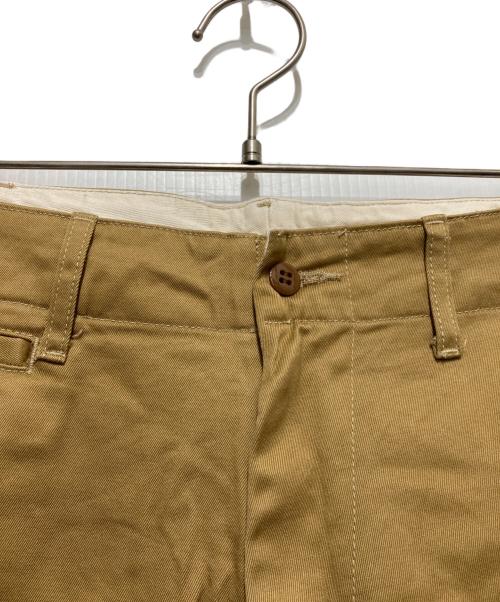 BURGUS PLUS（バーガスプラス）BURGUS PLUS (バーガスプラス) Zip fly Modern Chino Trousers ブラウン サイズ:38の古着・服飾アイテム