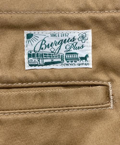 BURGUS PLUS（バーガスプラス）BURGUS PLUS (バーガスプラス) Zip fly Modern Chino Trousers ブラウン サイズ:38の古着・服飾アイテム