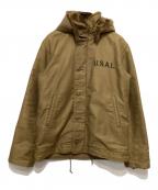 AVIREXアヴィレックス）の古着「N-1デッキジャケット」｜ベージュ