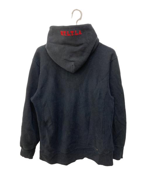 stussy（ステューシー）stussy (ステューシー) Champion (チャンピオン) ロゴパーカー ブラック サイズ:Ⅼの古着・服飾アイテム
