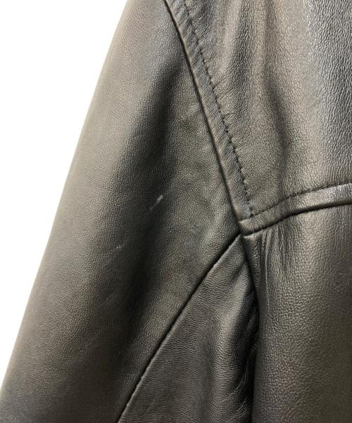 Roshell（ロシェル）Roshell (ロシェル) フーデットレザージャケット ブラック サイズ:XⅬの古着・服飾アイテム