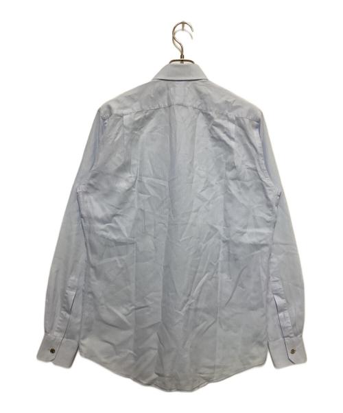 HERMES（エルメス）HERMES (エルメス) レギュラーカラーシャツ ブルー サイズ:15 1/2の古着・服飾アイテム
