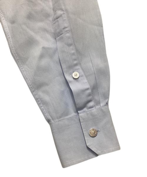 HERMES（エルメス）HERMES (エルメス) レギュラーカラーシャツ ブルー サイズ:15 1/2の古着・服飾アイテム