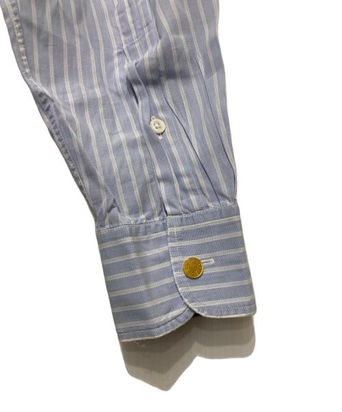 HERMES（エルメス）HERMES (エルメス) ストライプシャツ ブルー サイズ:15 1/2の古着・服飾アイテム