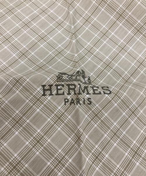 HERMES（エルメス）HERMES (エルメス) ロザンジュ スカーフ ベージュの古着・服飾アイテム