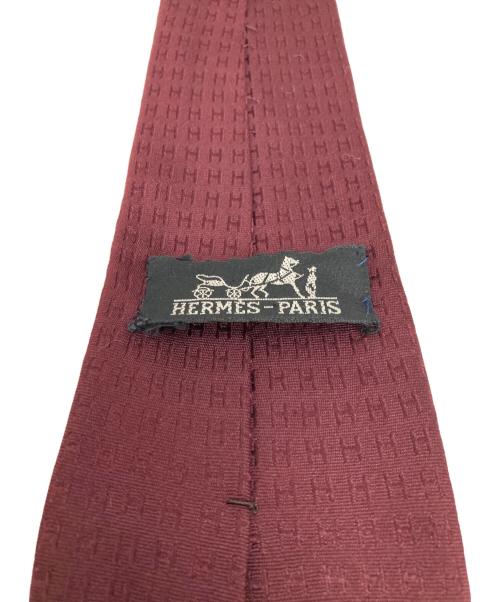 HERMES（エルメス）HERMES (エルメス) Hロゴネクタイ レッド サイズ:不明の古着・服飾アイテム