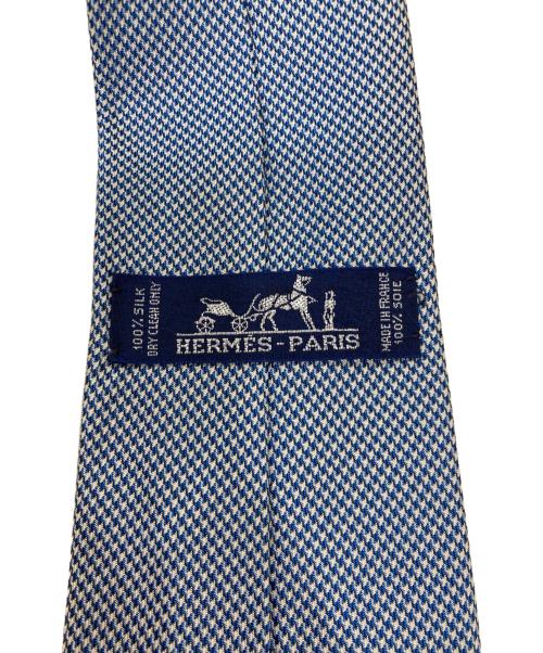 HERMES（エルメス）HERMES (エルメス) 総柄ネクタイ ブルー サイズ:不明　の古着・服飾アイテム