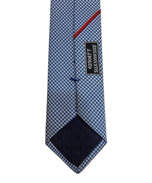 HERMES（エルメス）HERMES (エルメス) 総柄ネクタイ ブルー サイズ:不明　の古着・服飾アイテム