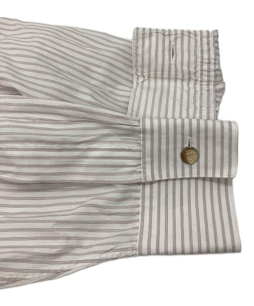 HERMES（エルメス）HERMES (エルメス) ストライプシャツ ホワイト サイズ:16 1/2の古着・服飾アイテム