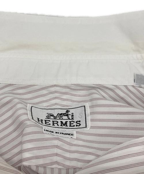 HERMES（エルメス）HERMES (エルメス) ストライプシャツ ホワイト サイズ:16 1/2の古着・服飾アイテム