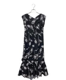 HER LIP TO（ハーリップトゥ）の古着「Lea Fleur Ruffled Dress」｜ブラック