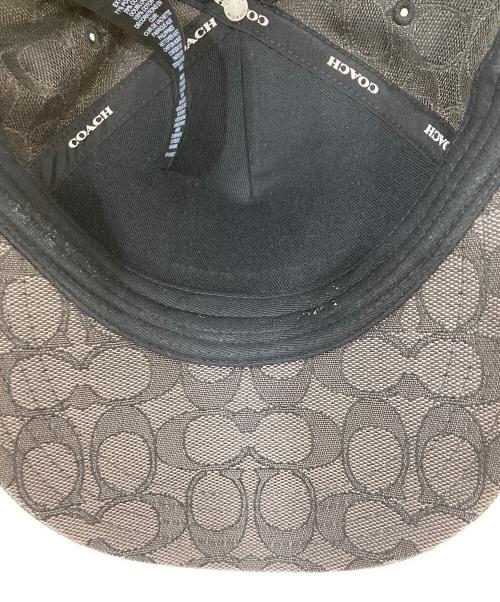 COACH（コーチ）COACH (コーチ) シグネチャー ジャカード ベースボール ハット ブラック サイズ:Ⅼの古着・服飾アイテム