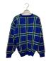 Christian Dior Sports (クリスチャン ディオールスポーツ) チェック柄ニット ブルー サイズ:M：8000円