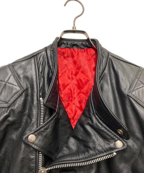 FREEDOM（フリーダム）freedom (フリーダム) バッファローレザーダブルライダースジャケット ブラック サイズ:46の古着・服飾アイテム